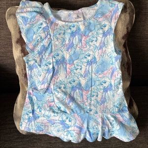 Disney store bought frozen ruffle tank top for girls size 7/8 GUC!